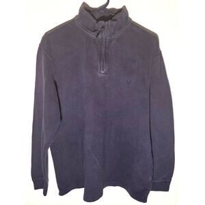 Stylish Chaps Men's Navy Blue Quarter Zip Longsleeve Sweater XL
